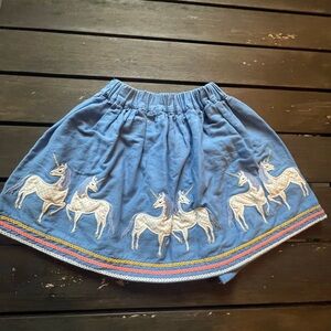 Mini Boden Blue Elastic Waist Skirt
